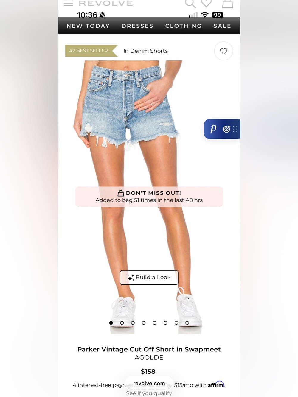 Agolde Parker Shorts 24 - Picture 5 of 11